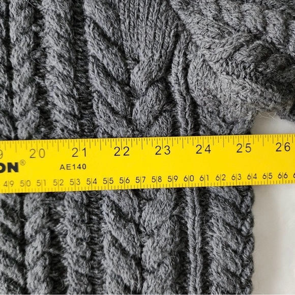 Canadiana Cable Knit Sweater Mens XL 1/4 Zip Preppy Office Fisherman Hipster - Picture 11 of 15